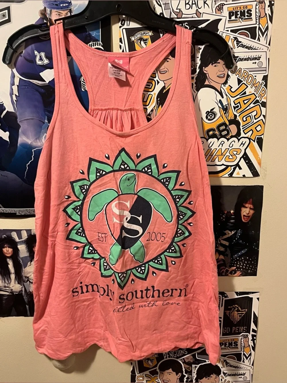 Simply Southern Turtle Racerback Tank Top - Picture 1 of 5